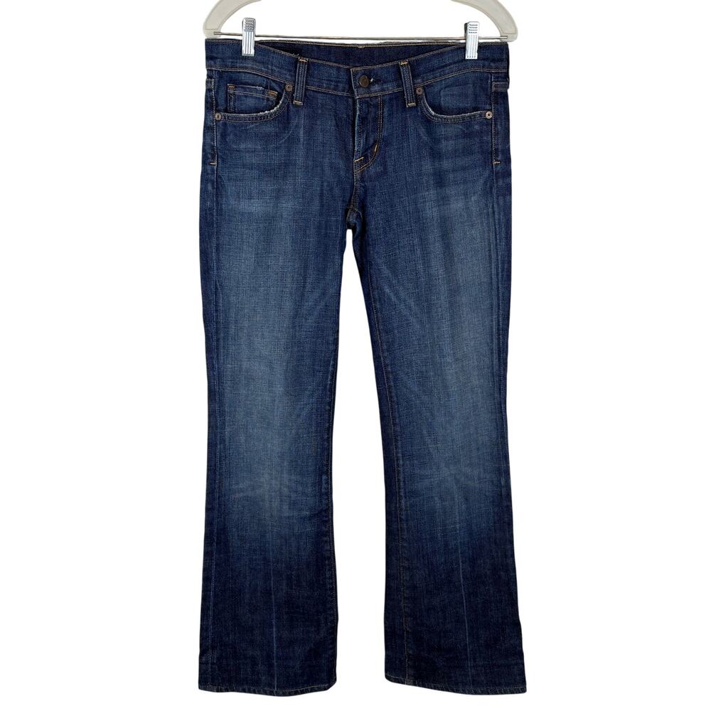 Citizens of Humanity Bootcut Jeans Womens 33 Blue Kelly Low Waist Flare USA Made